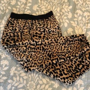Betsey Johnson Leopard Joggers Sweats